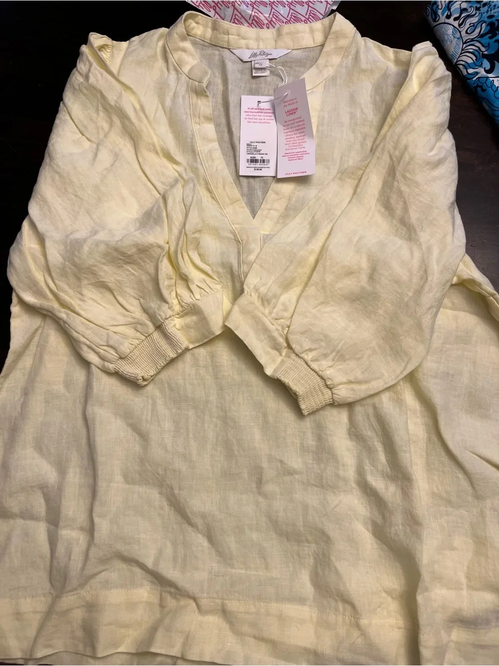 Lilly Pulitzer Mialeigh linen top